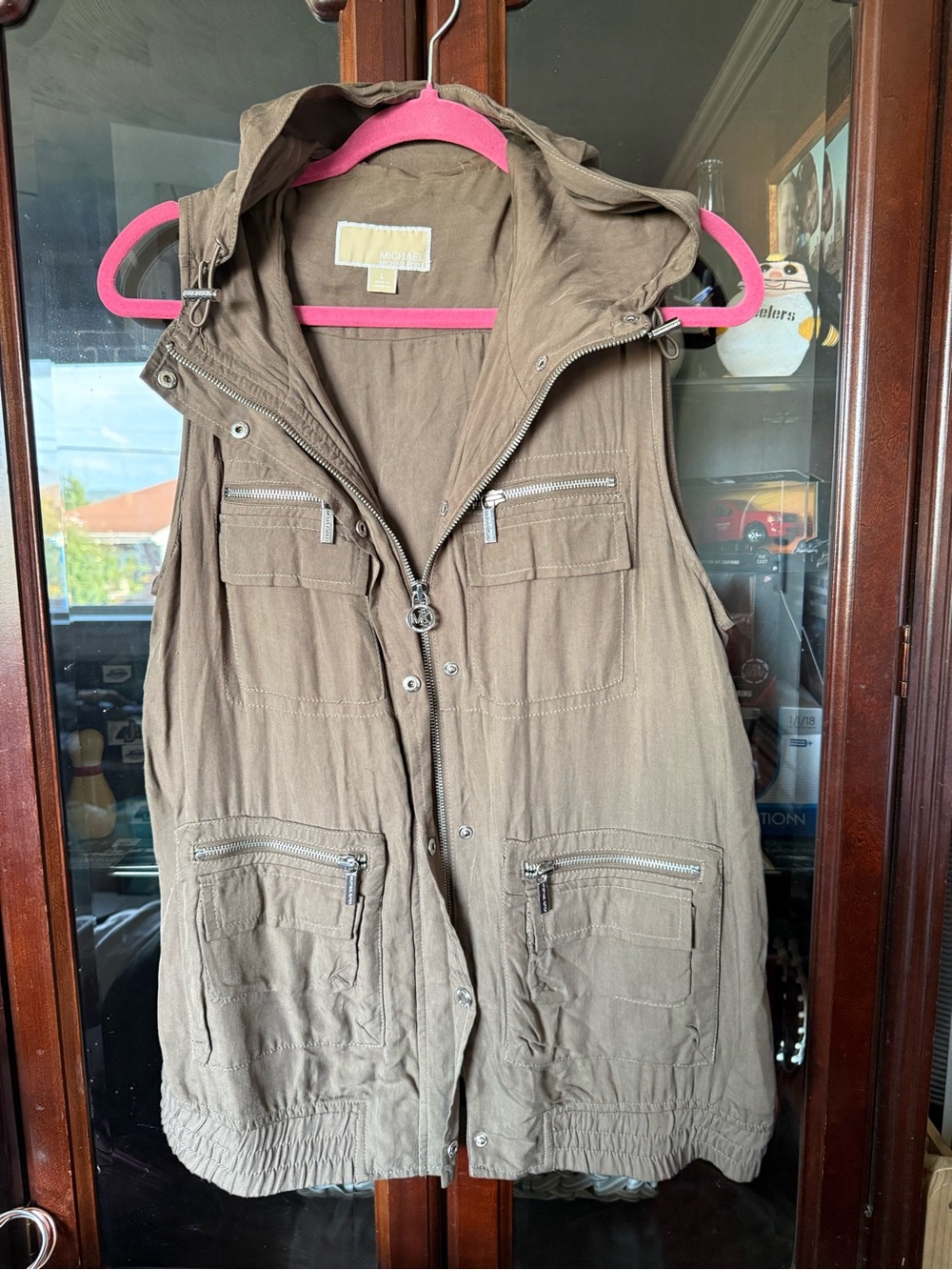 Michael Kors Hooded Utility Vest